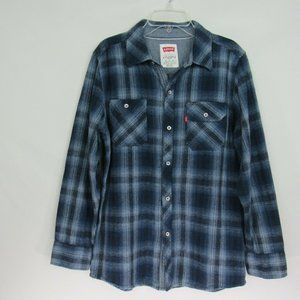 Levi's LS Plaid Flannel Button-Down Shirt Youth L